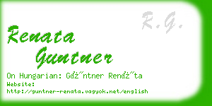 renata guntner business card